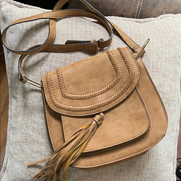 Handbags - Tan Leather Crossbody Bag